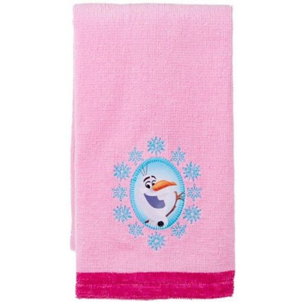 Disney Frozen Cotton Tip Towel Pink Olaf NEW